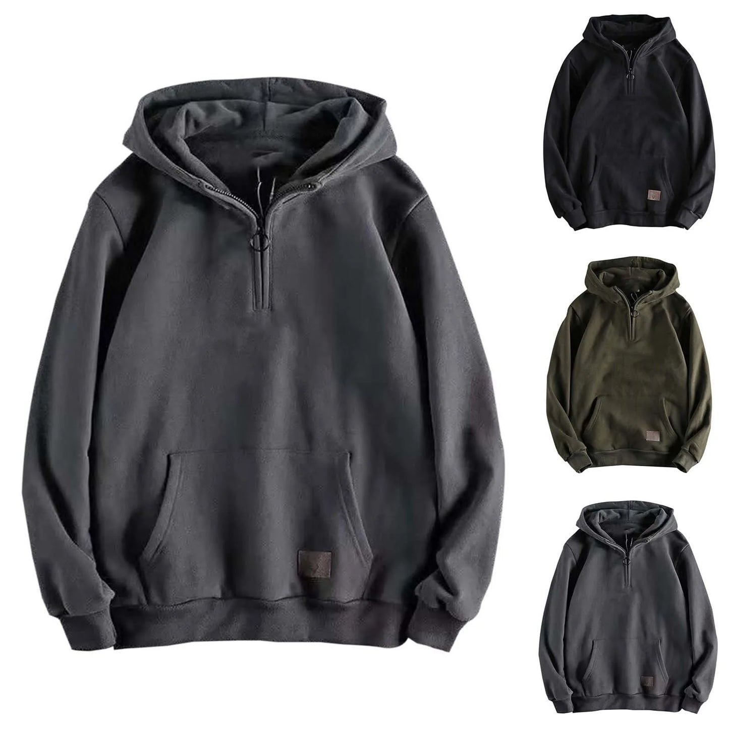 Stylish And Warm - Quarter Zip Hoodie - Unisex